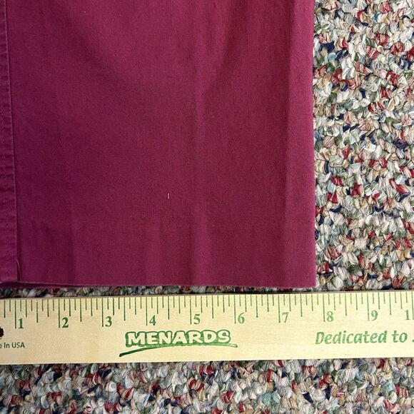 Lauren Ralph Lauren Raspberry Red Straight Leg Classic Chino Pants Size 36 X 32 - Picture 11 of 11